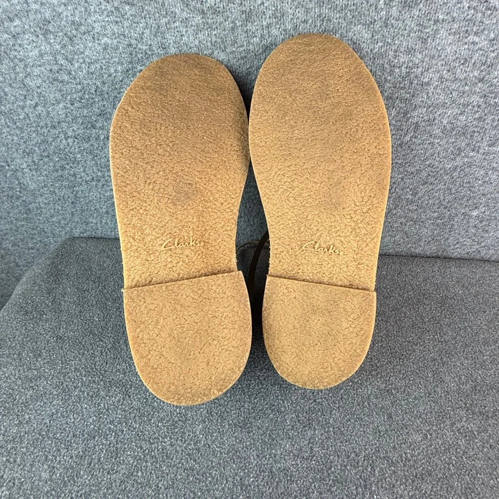 Clarks Mens 10 Bushacre‎ 3 Sand Suede Chukka Boots Crepe Sole